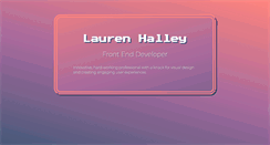 Desktop Screenshot of laurenhalley.com